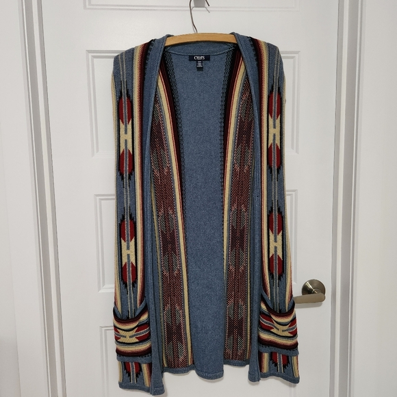 Chaps Sleeveless Cardigan - Picture 1 of 5